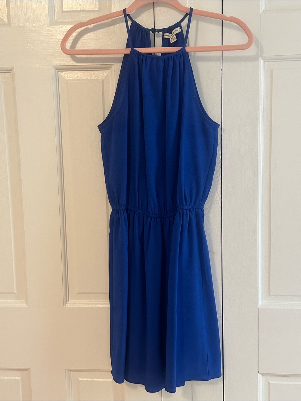 American Eagle Outfitters Cobalt Blue Halter Mini Dress